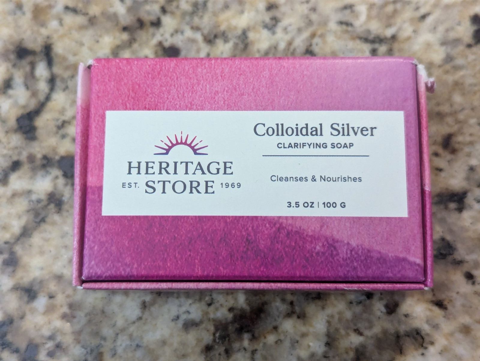 Heritage Store Colloidal Silver Clarifying Bar Soap 3.5 fl oz exp: 01/2029