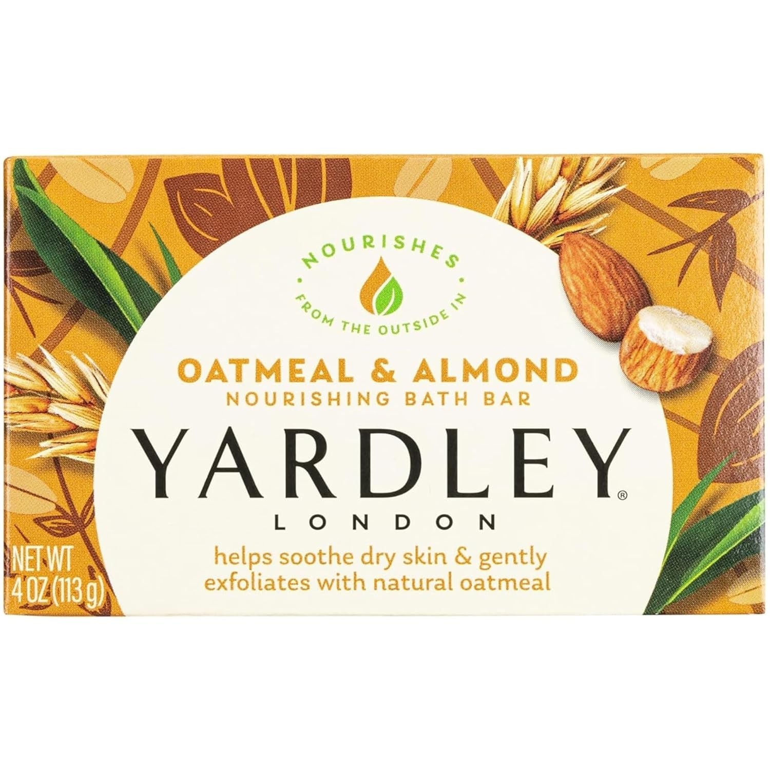 London Moisturizing Bar Oatmeal & Almond with Natural Oats 4.0 oz Pack of 6