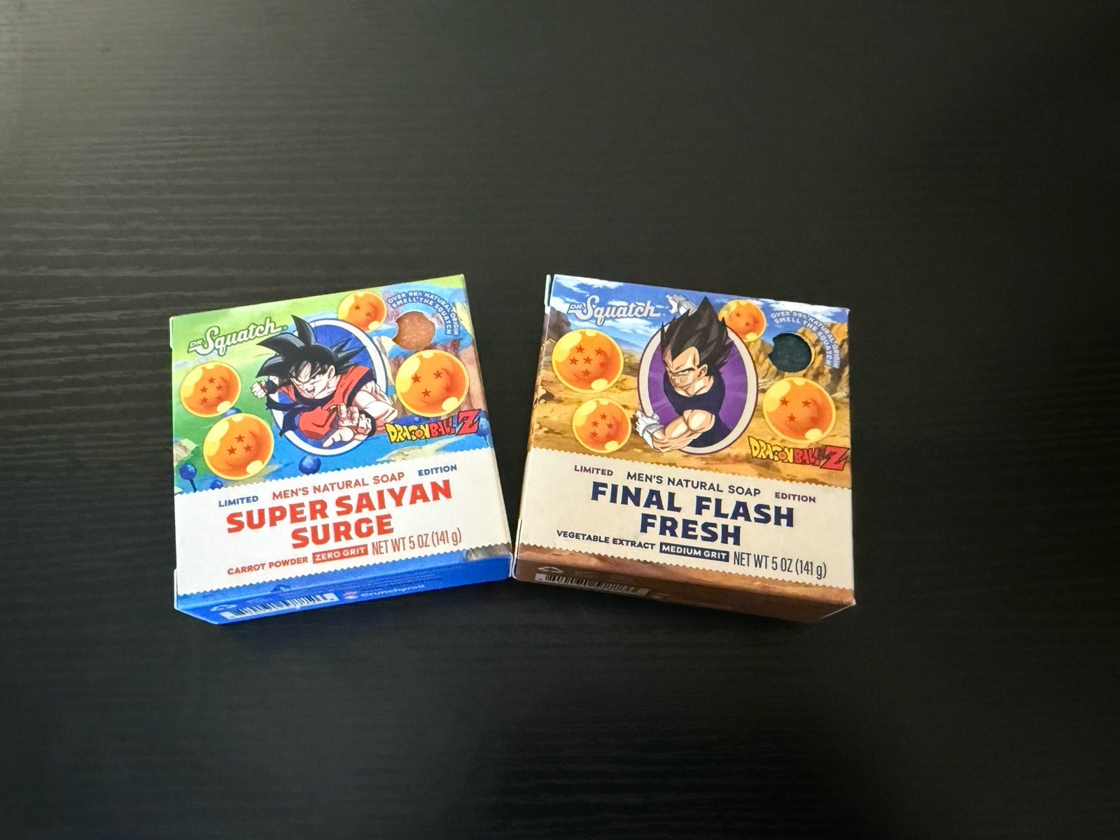 2 PACK Dr Squatch Dragon Ball Z Duo Limited Edition Bar