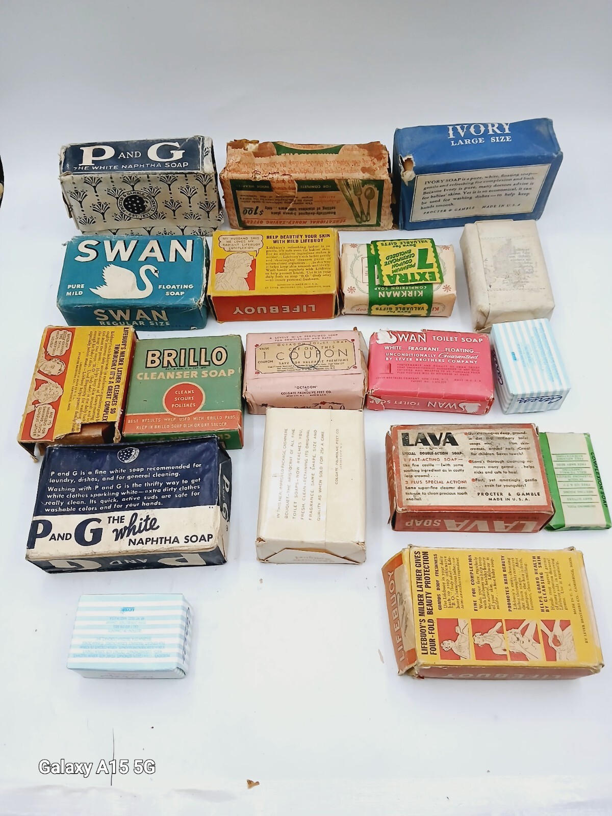 Vintage Mixed Lot Bar Soap Ivory, Lava, P&G, Brilliant, Swan, Octagon, Lifebuoy