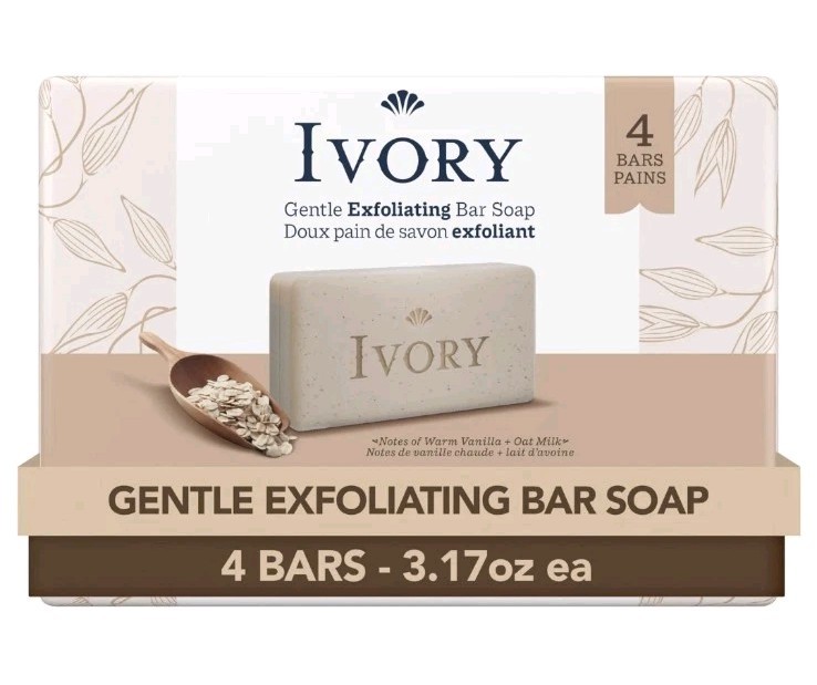 🤎 IVORY 🤎 4-BARS 3.17 Oz 🫧 ●VANILLA & OAT MILK● 99% Pure Safe Clean & Simple•