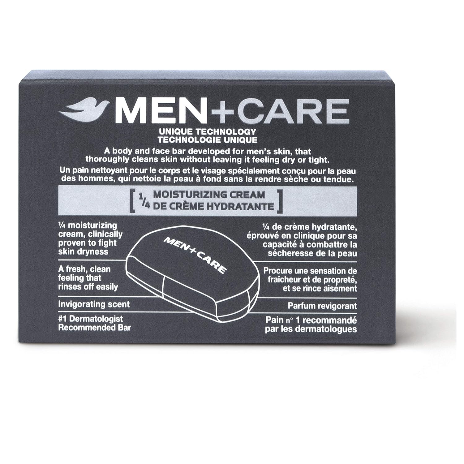 Dove Men Care 3 in 1 Bar Soap Extra Fresh Body Face Shaving 3.75 oz 8 Pack