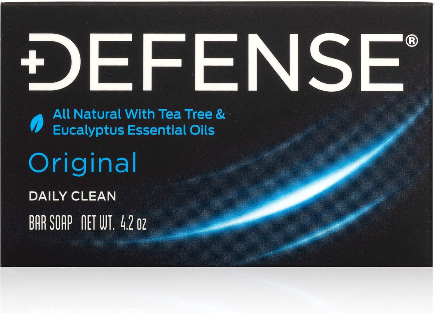 2 Pack Body Wipes 40 Count, 2 Pack Body Wash 12 Oz, 5 Pack Defense Bar Soap with