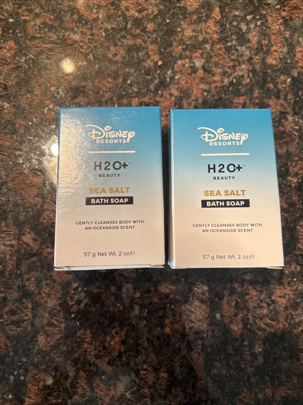 H2O+ Sea Salt Bath Soap 2 oz Lot of 2 Disney Resorts New