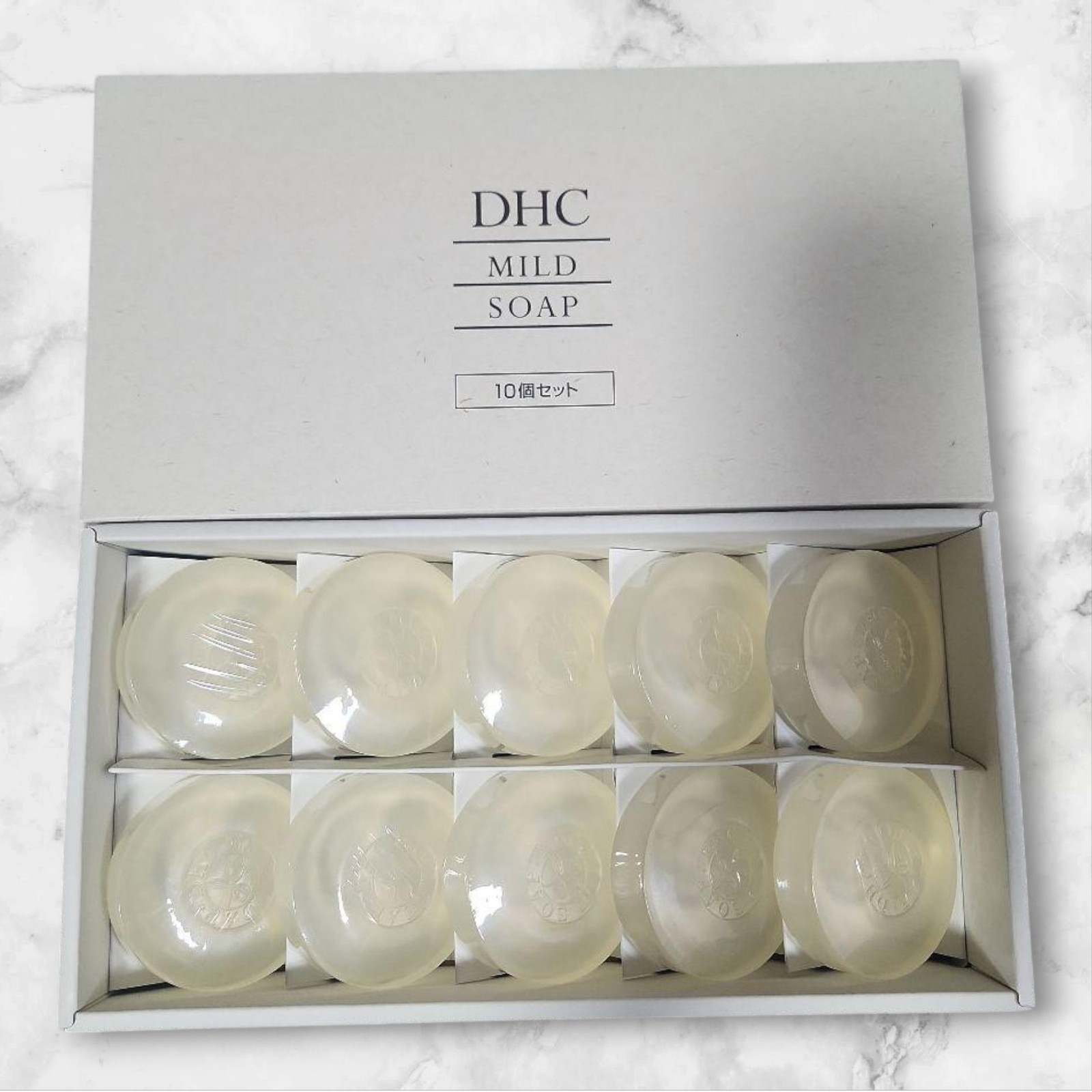 DHC Mild Soap 90g Set of 10 Facial Cleansing Bar Moisturizing Skin Care Wash