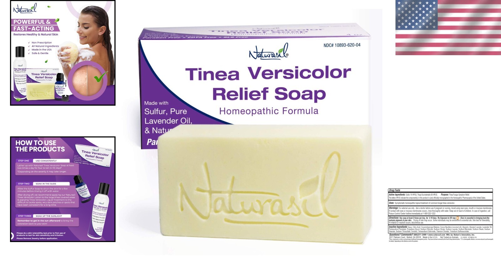 Effective Tinea Versicolor Treatment Max-Strength Soap: Fast-Acting, Kid Safe