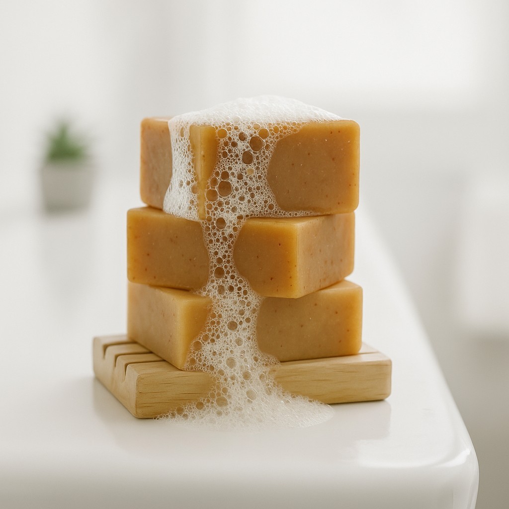 2.5 LB Bulk Oatmeal Goat’s Milk & Honey Soap – Handmade, Moisturizing & Gentle