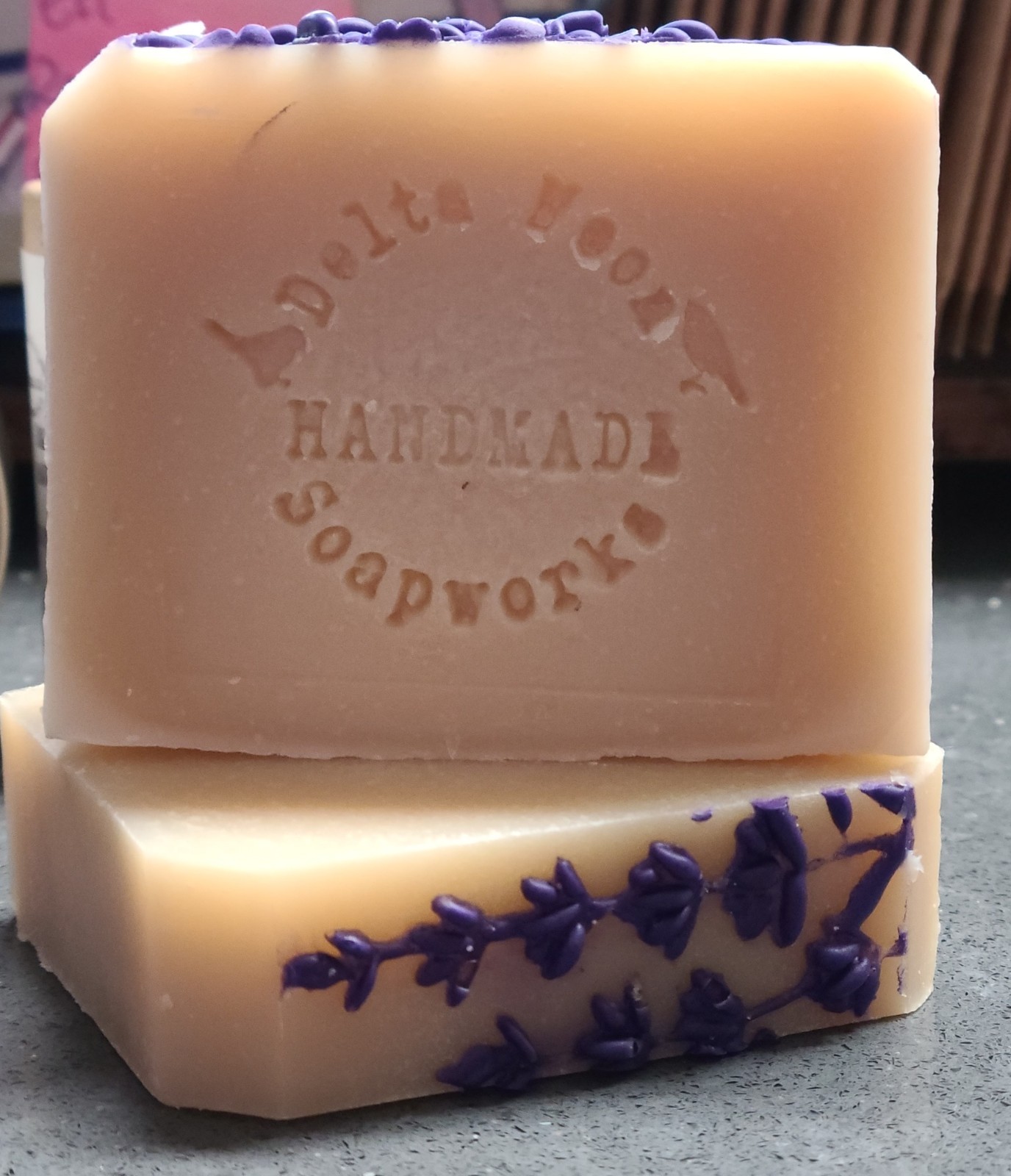 Handmade Lavender Goat Milk Soap, Shea Butter, Essential Oil, + samples