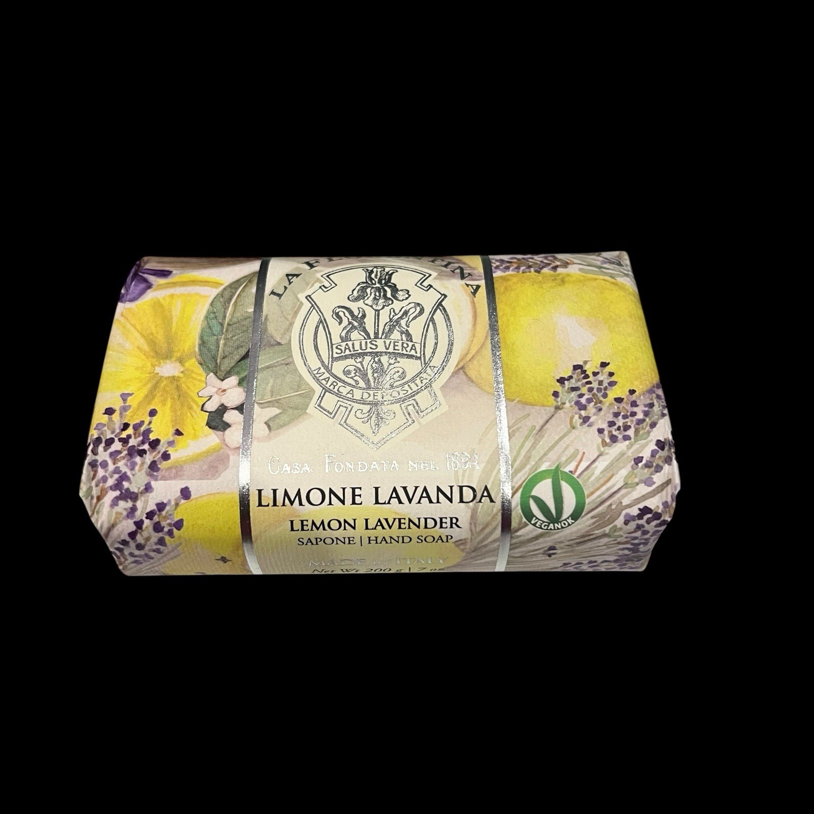 La Florentina Lemon Soap Made in Italy 9.7 oz Luxury Bath Bar Casa Fondata 1894