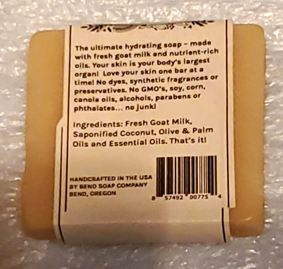8 Guest Bar Set BEND SOAP CO., All Natural Handmade Goat Milk Soap, Asst. Scents