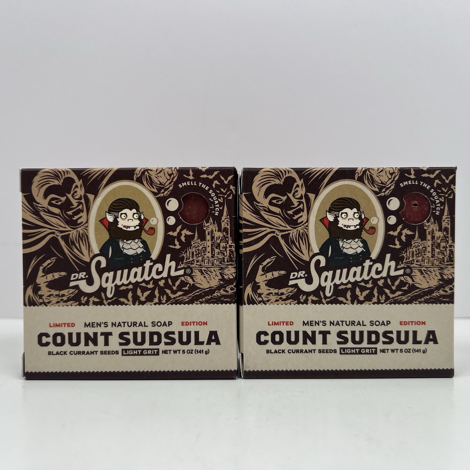 (2) Dr Squatch Count Sudsula Soap Light Grit Limited Edition Rare