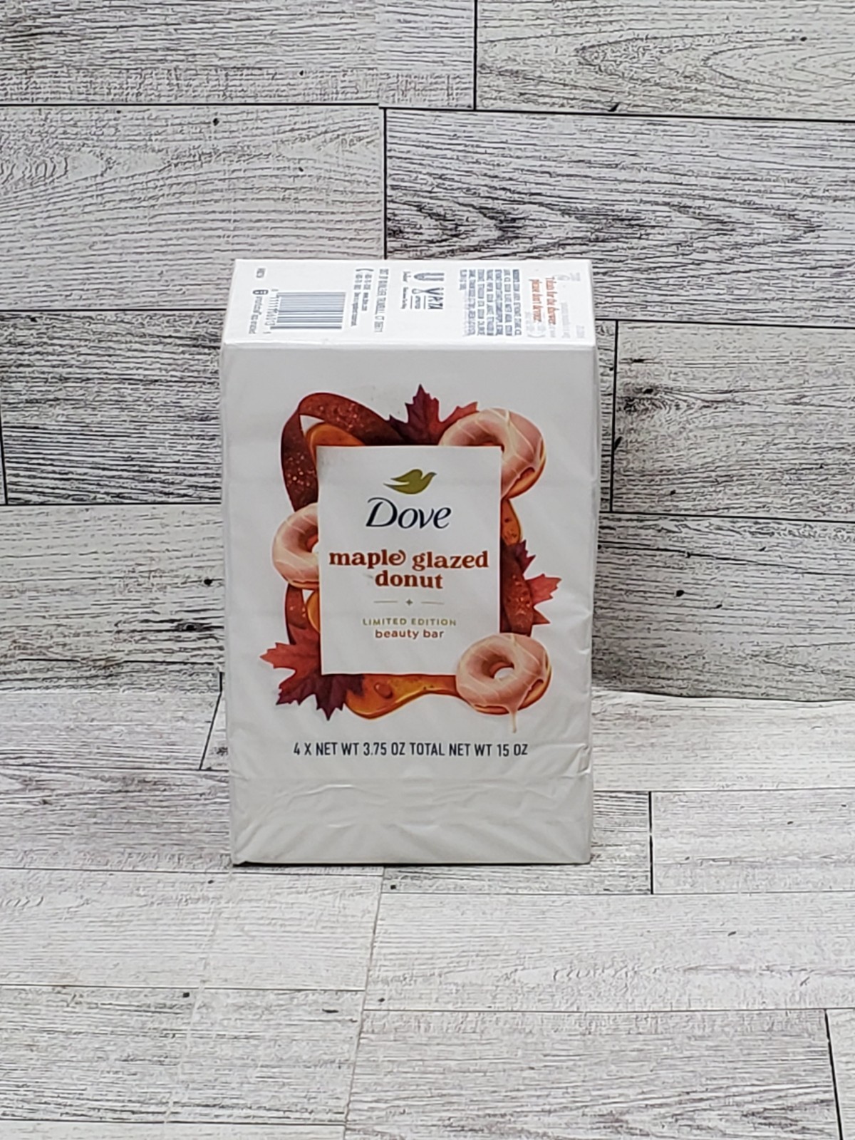 Dove Limited Edition Fall Holiday Treat Bar Soap, Maple Glazed Donut, 4 pk