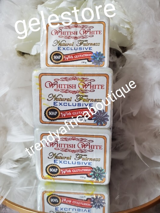 X 1 Soap. Whitish White Natural Fairness Exclusive Soap With Glutathion. 150g👌