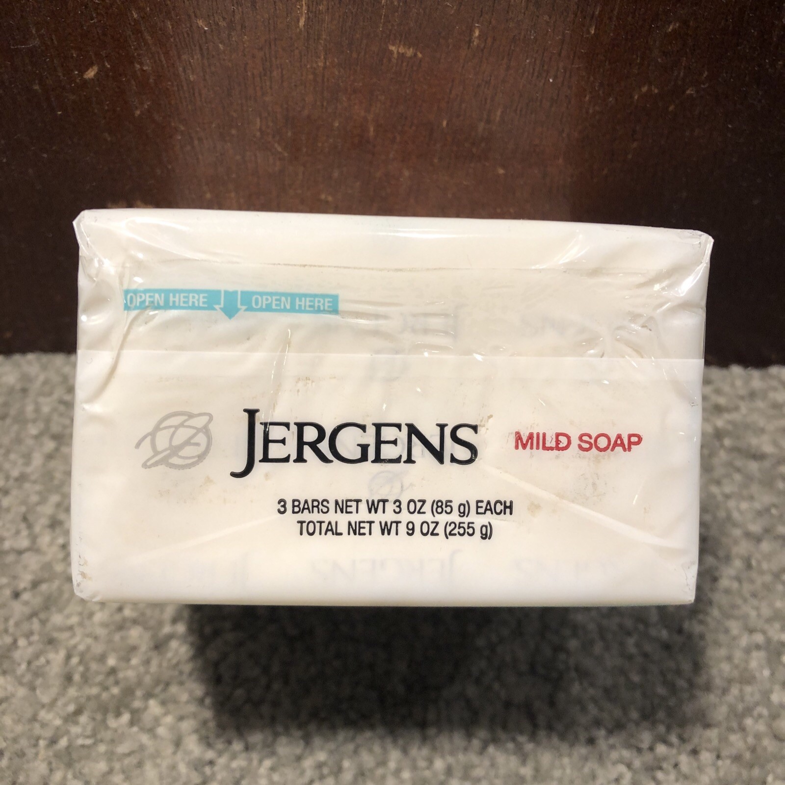 X3 Jergens Mild Soap, Cleans & Freshens, 3 Bars- 3oz Each (9oz Total)