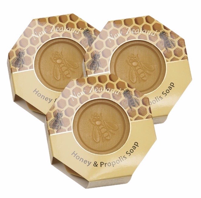 [Parrs] 3 x Wild Ferns New Zealand Honey and Propolis Soap 140g