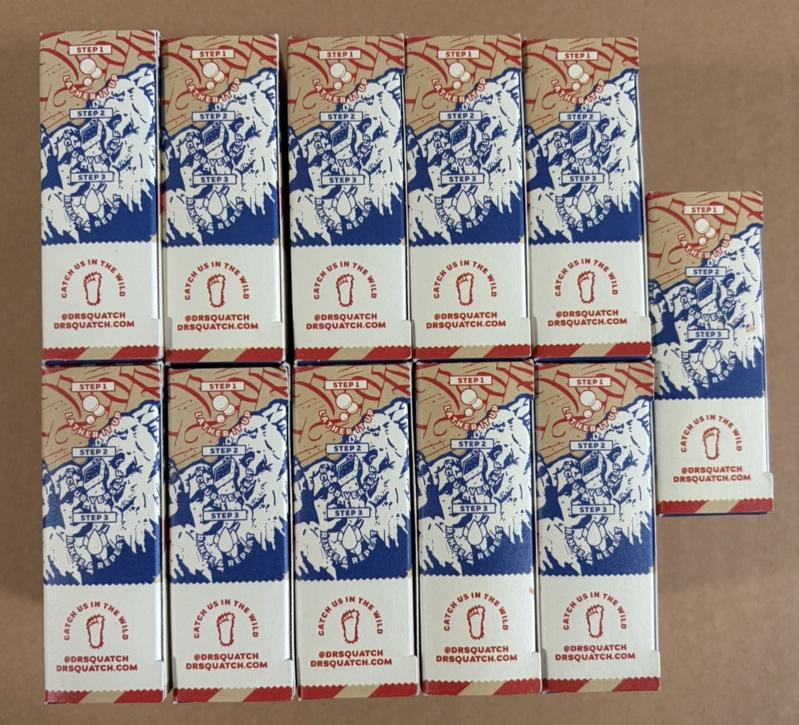 Dr. Squatch FREEDOM FRESH Limited Edition Soap Bar 5oz Each Lot Of 11 NEW