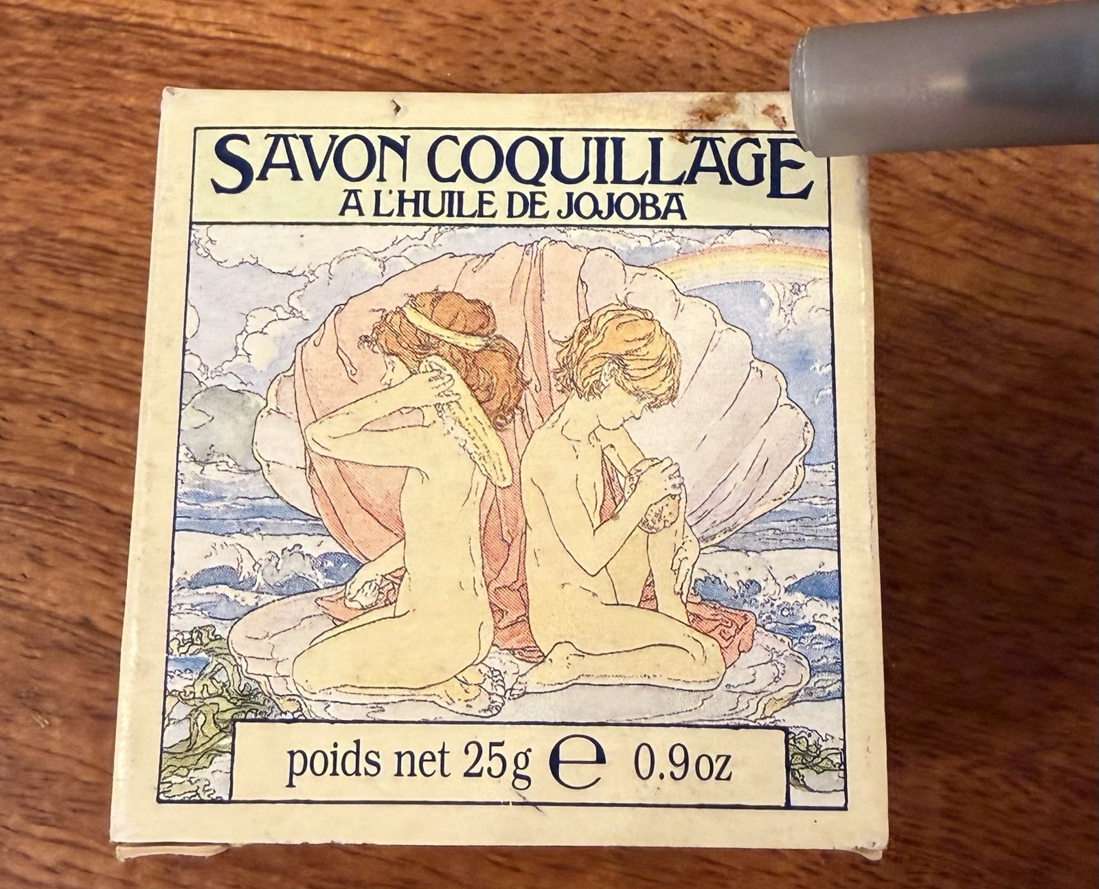 Vintage 1978 Crabtree & Evelyn Soap MINI Sea Shell Jojoba NIB Great Britain .9oz