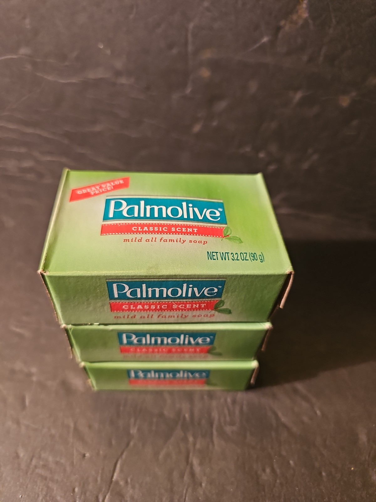 Palmolive Bath Bar Soap, Classic Scent 3.20 oz, 3 Pack Mild All Family Soap New