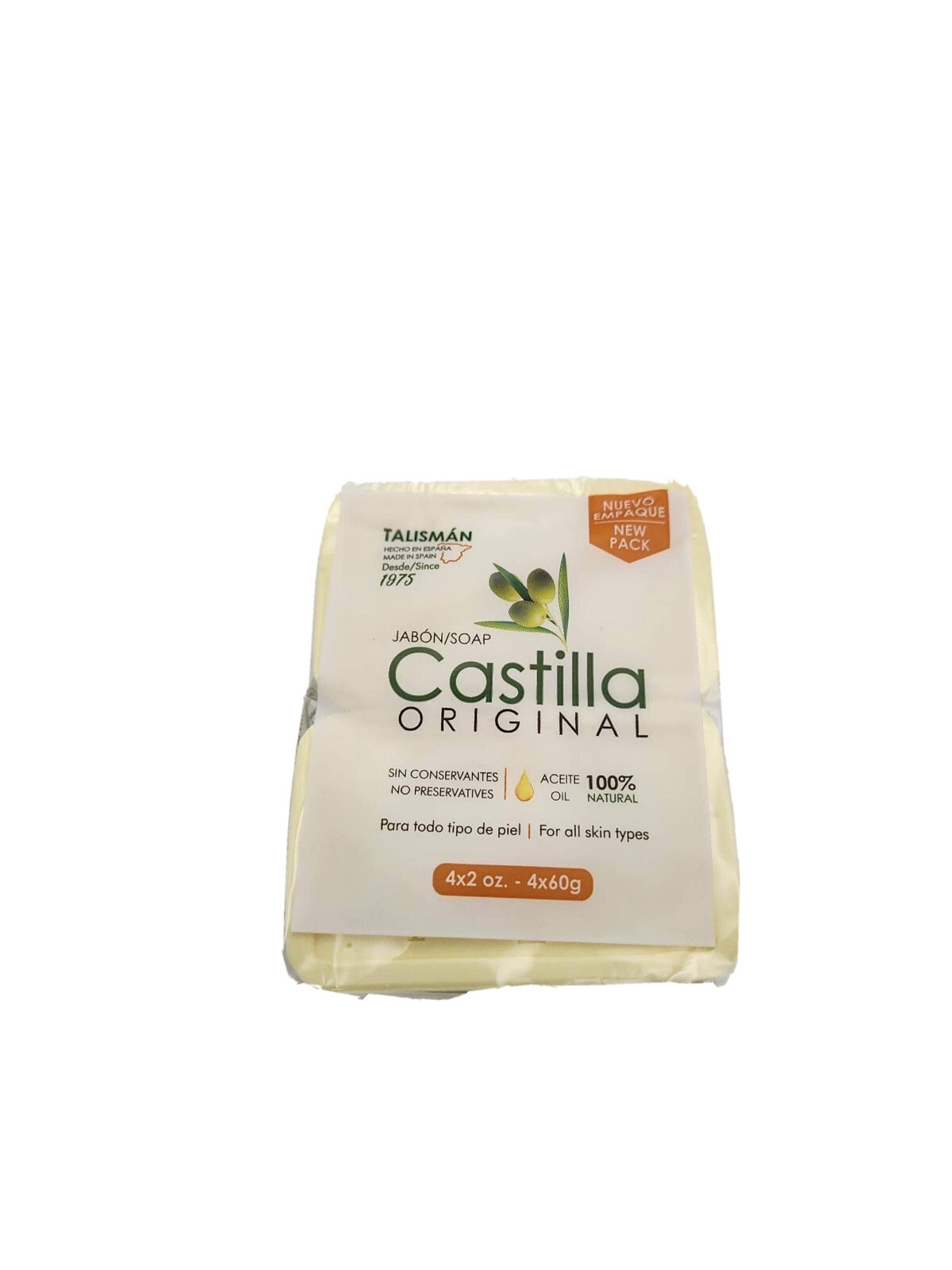 24 Castile Soap Bars Talisman Made in Spain Jabon Castilla 6 – 4 PACKS 2 oz Each