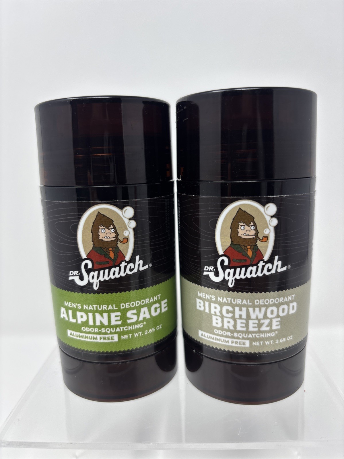 Dr. Squatch Birchwood Breeze & Alpine Sage Men’s Deodorant Stick 2.65oz NEW