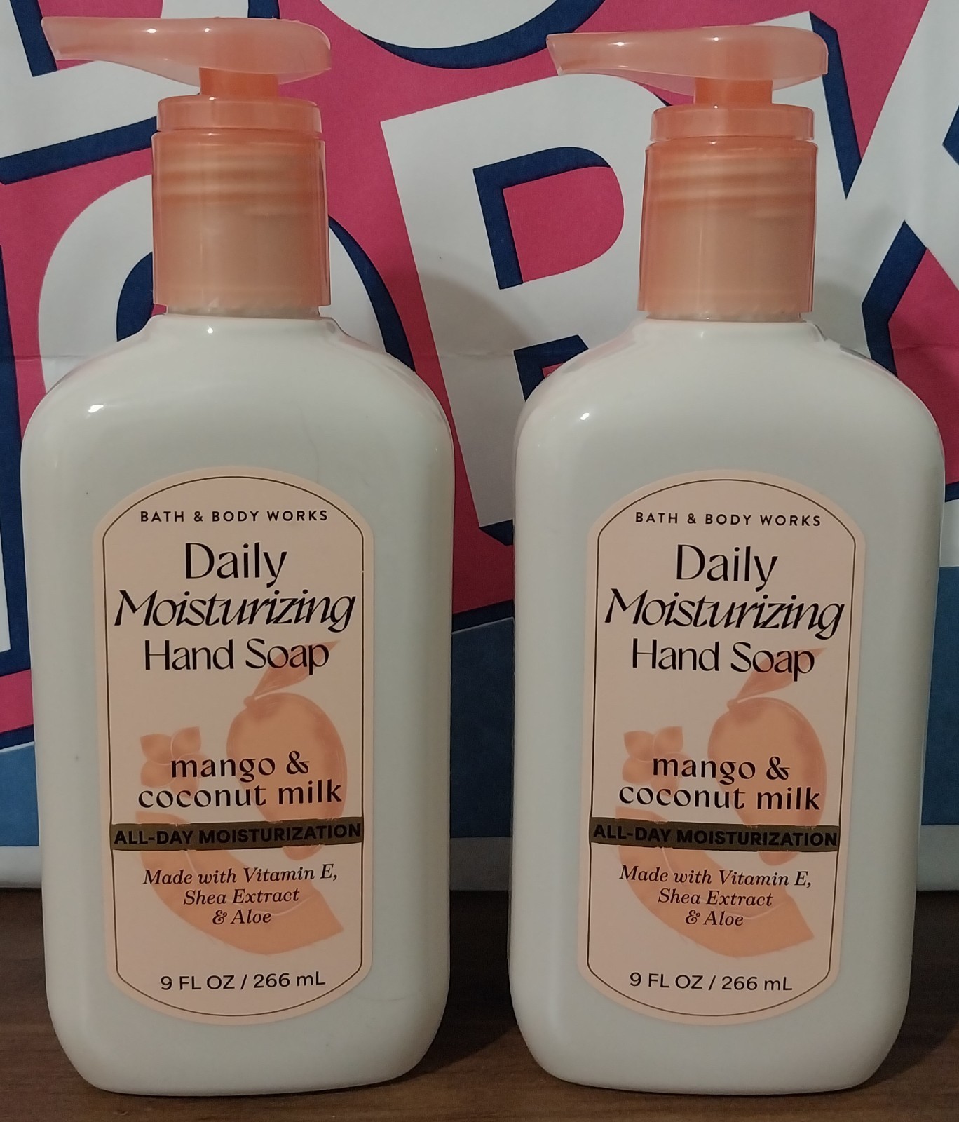 Bath & Body Works Mango & Coconut Milk Daily Moisturizing Hand Soap Set of 2
