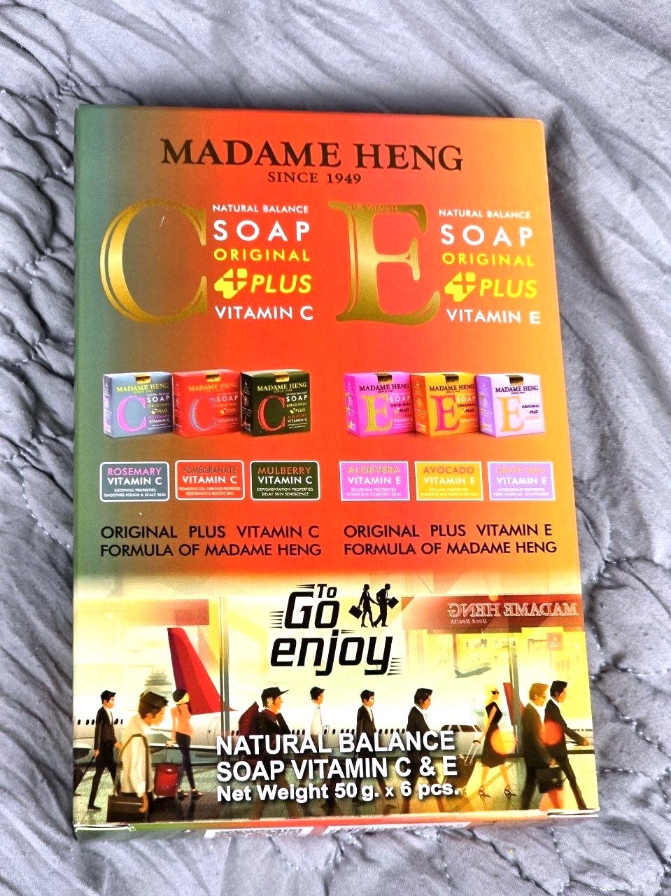 Madame Heng Vitamin C & E Soap Set 6x50g Herbal Natural Balance Thailand