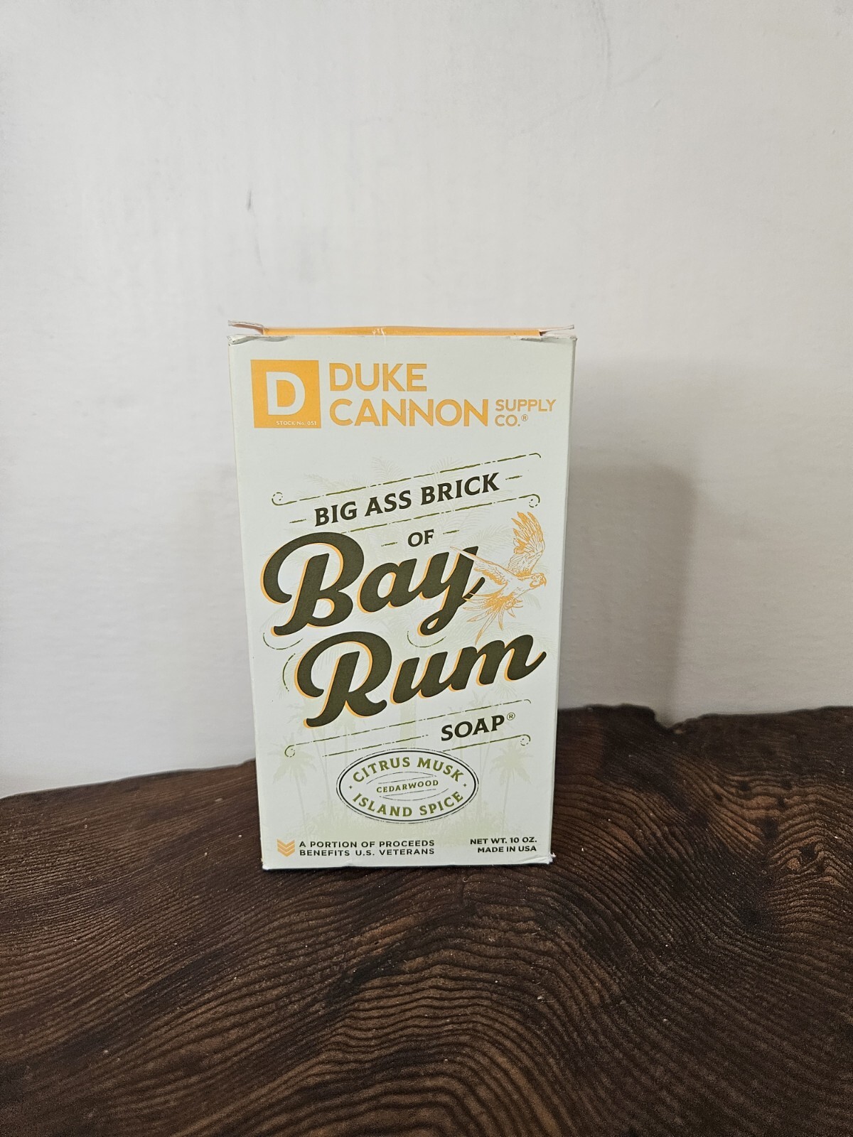 Duke Cannon Bay Rum Big Ass Brick of Soap for Men 10 oz Citrus Musk Made in USA