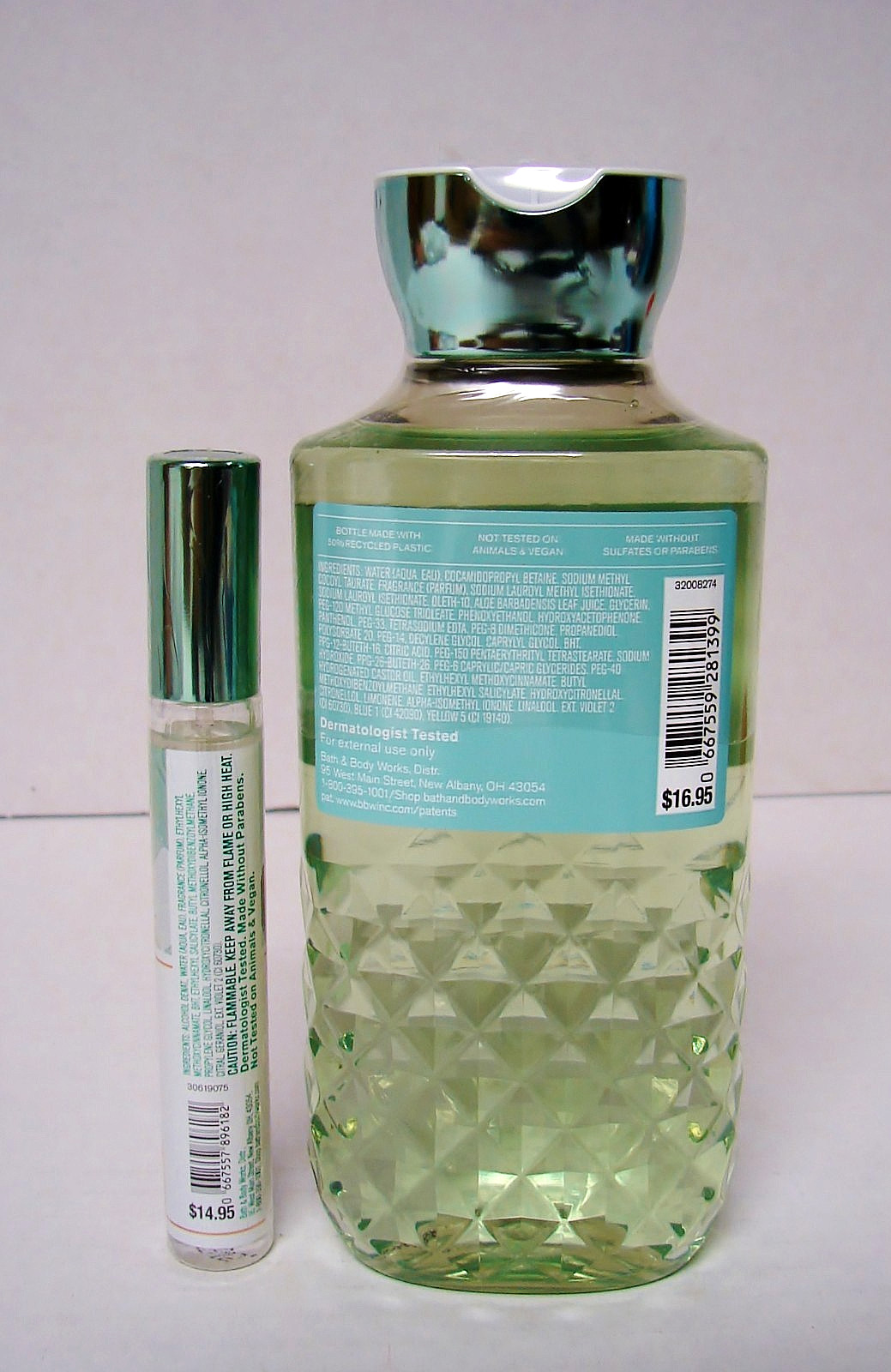 Bath & Body Works ~”GINGHAM FRESH” Body Wash & Travel-Size Perfume ~ NEW
