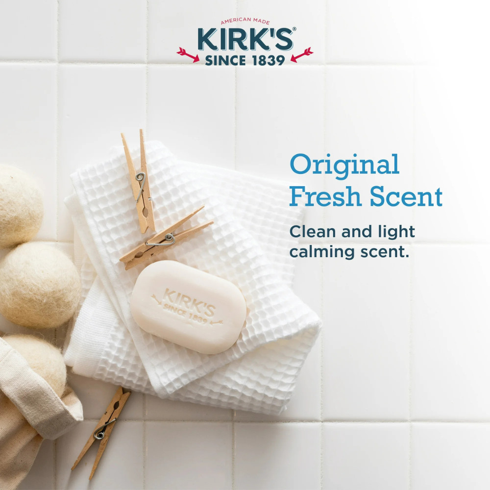 (16 Pack) Kirk’s Original Fresh Scent Gentle Castile Soap Simple, Gentle, Clean