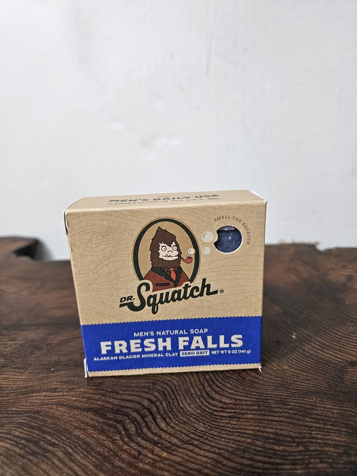 Dr. Squatch All Natural Bar Soap for Men with Zero Grit, Fresh Falls 5 OZ (141g)