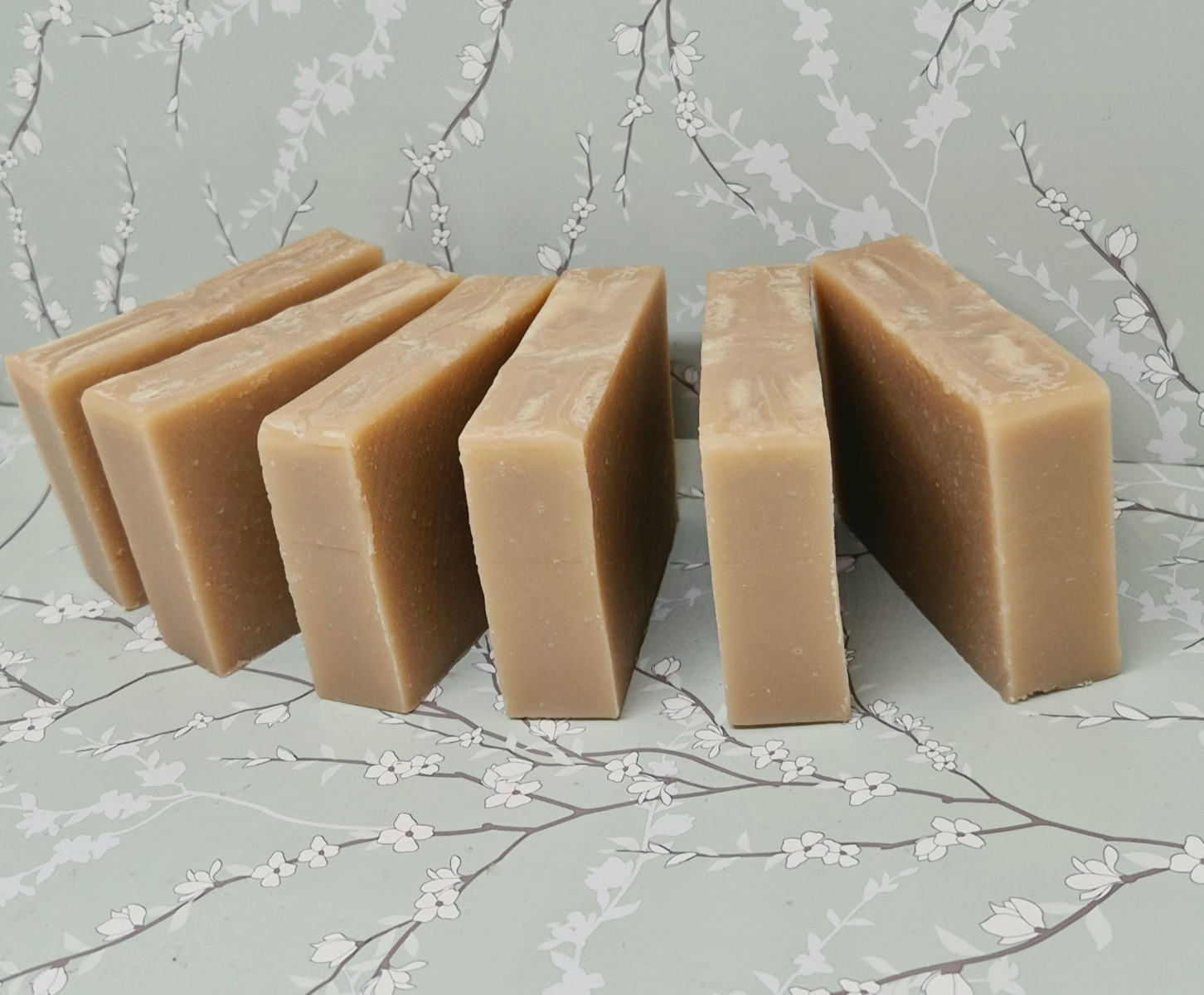 6 Handmade Soap Bars, Goat’s Milk Cherry Almond Scent 4-5oz each