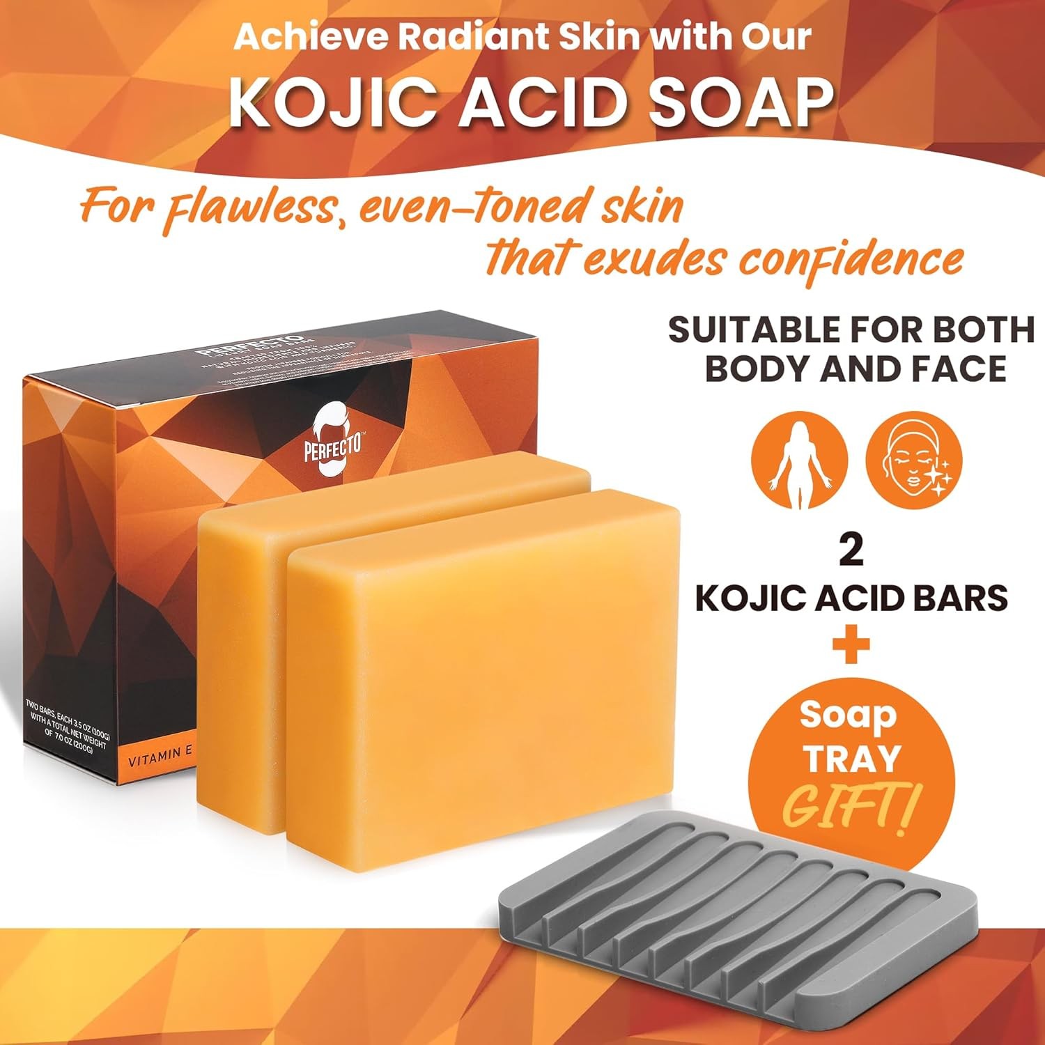 Perfecto Kojic Acid Soap Bar for Hyperpigmentation – All-Natural Kojic Acid Turm