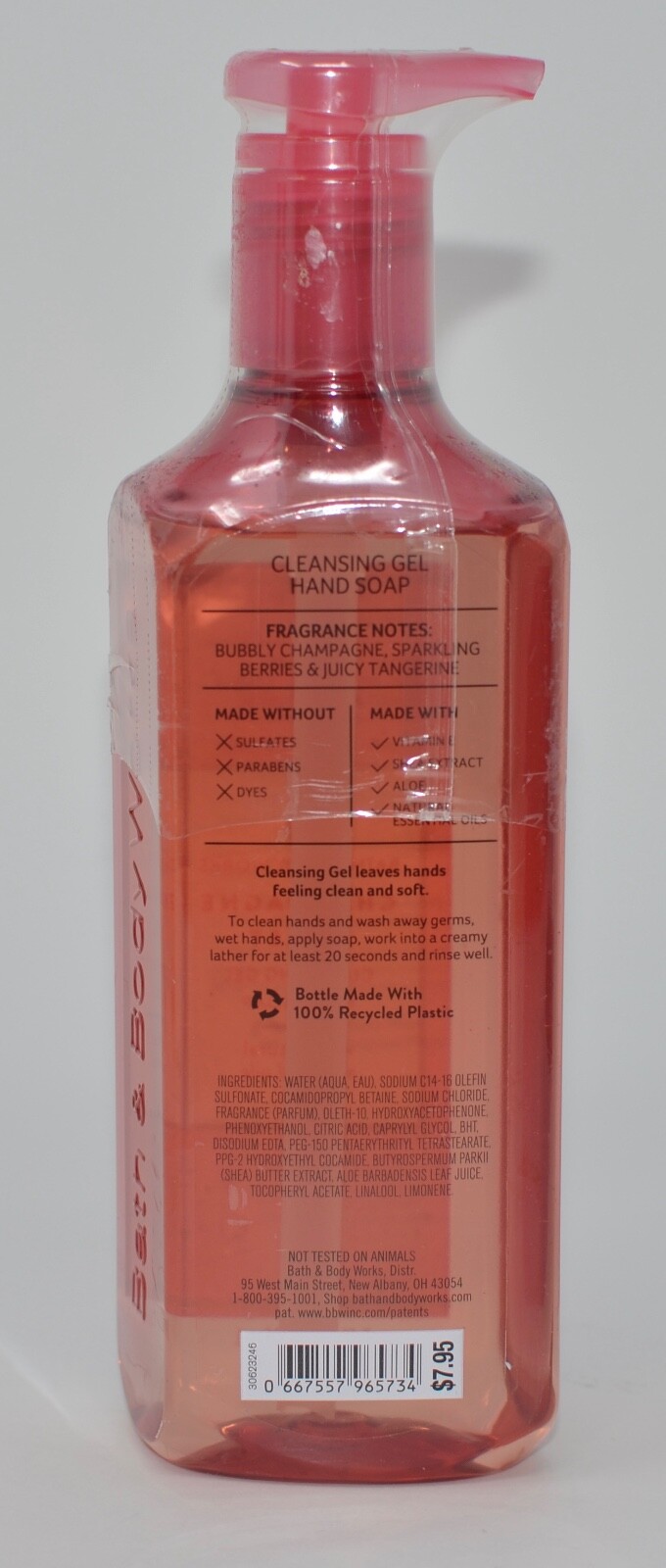 1 NEW BATH & BODY WORKS CHAMPAGNE TOAST CLEANSING GEL HAND SOAP WASH PUMP 8 OZ