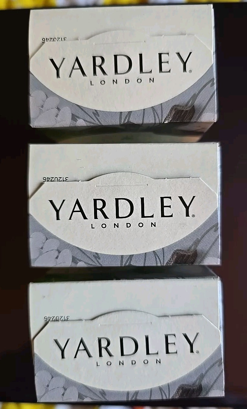 Lot of 3 Yardley’s Activated Charcoal Nourishing Bath Bar, 4.0 oz ea. Purifying