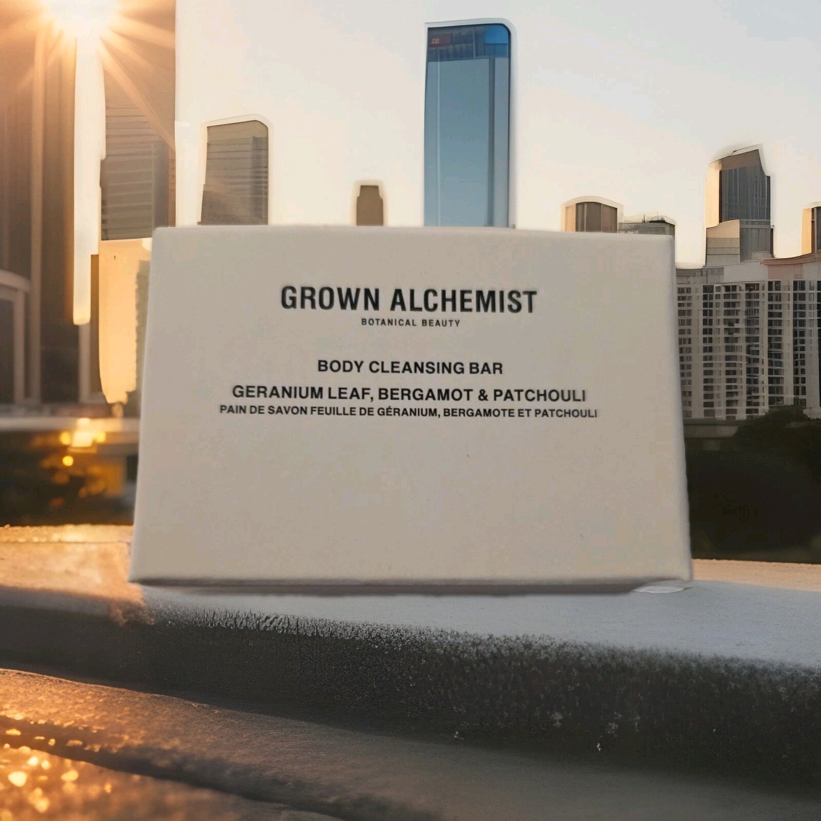 Grown Alchemist Body Cleansing Bar Geranium Leaf Bergamont Patchouli 1.76 OZ