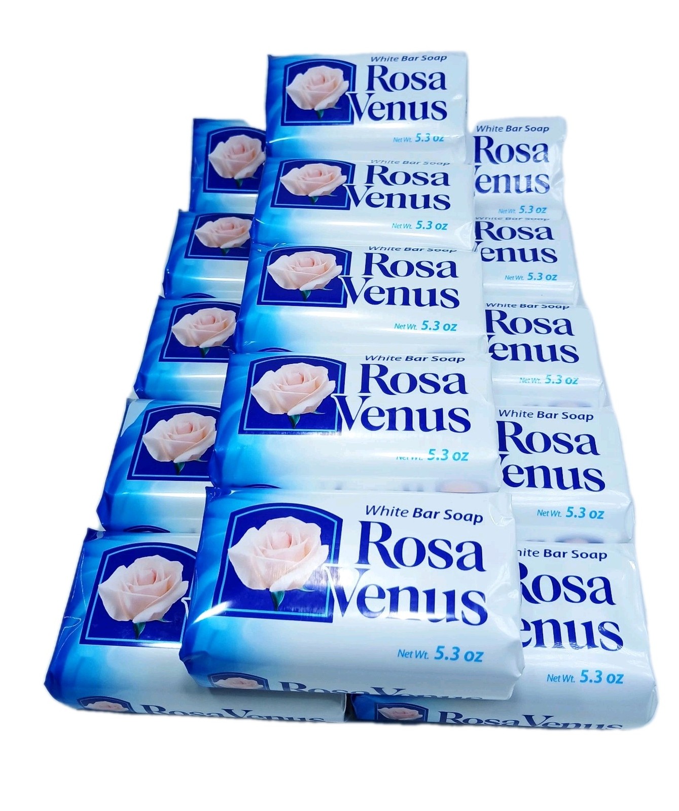 15 Rosa Venus White Bar Soap 5.3 oz – Classic Gentle Scented Bars Free Shipping
