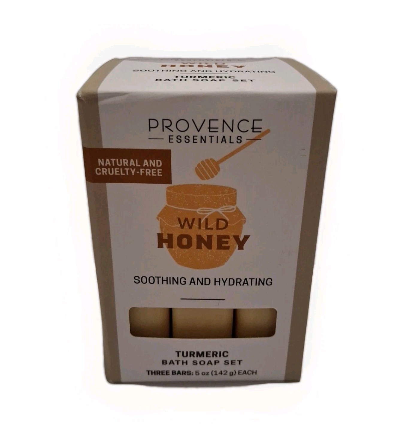 Provence Essentials Wild Honey Soothing & Hydrating (3) Bars Soap with Turmeric
