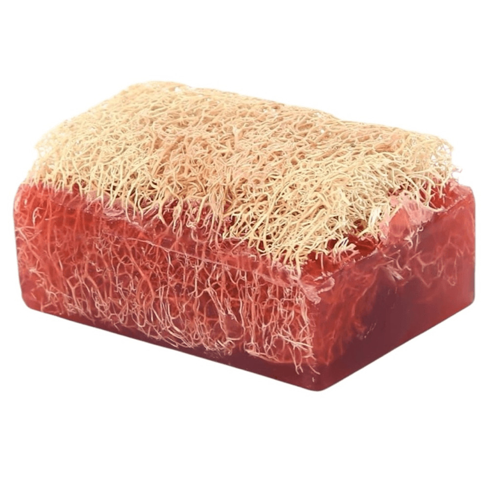 Soap Mama 100% Organic Red Tea Tree Loofah Soap Bar Natural Exfoliating Body