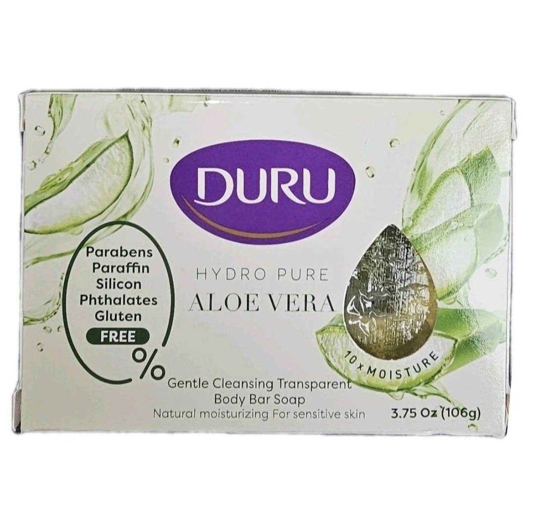 💜 DURU 💜 3.75 Oz. Hydro Pure 🫧 ●ALOE VERA● 🫧 Gentle Cleansing Body Bar Soap.