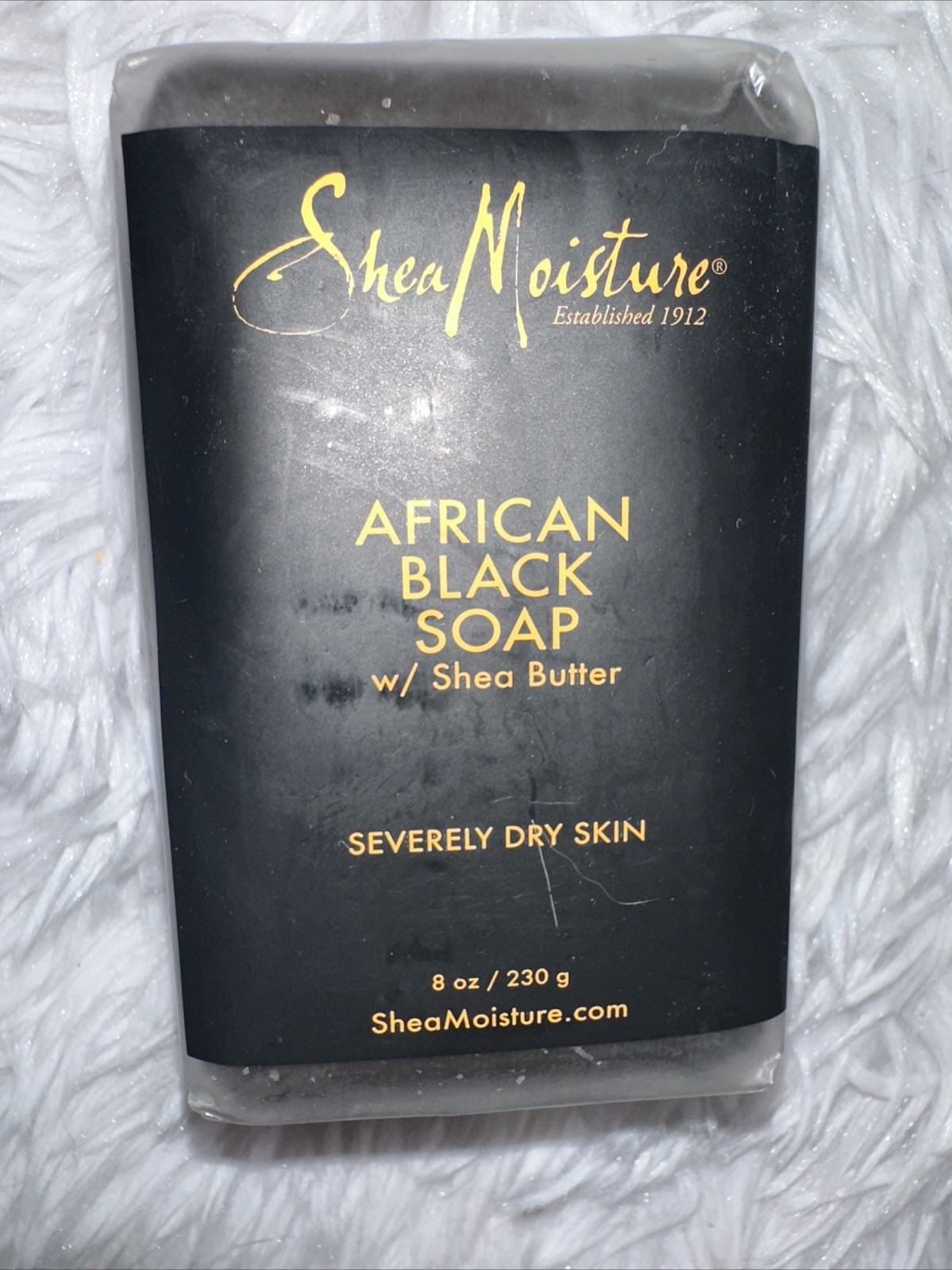 Shea Moisture African Black Soap with Shea Butter severely dry troubled skin NEW