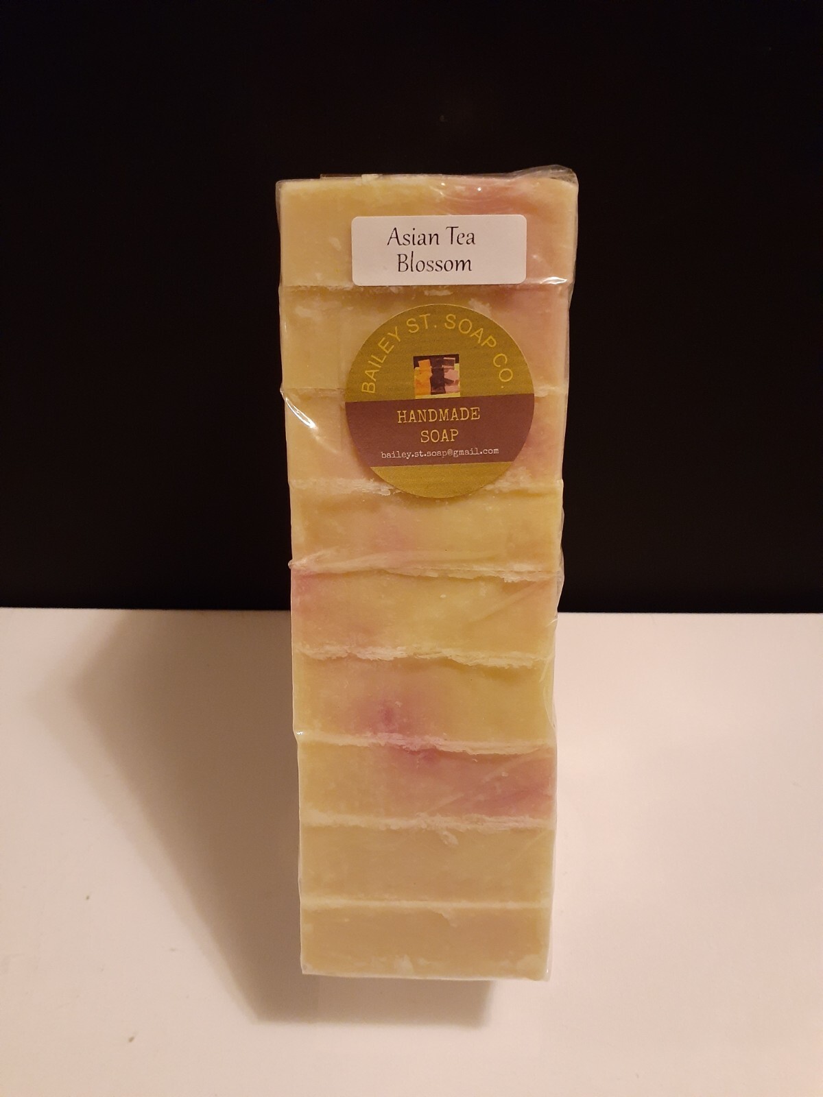 Asian Tea Blossom handmade soap loaf 9 precut bars