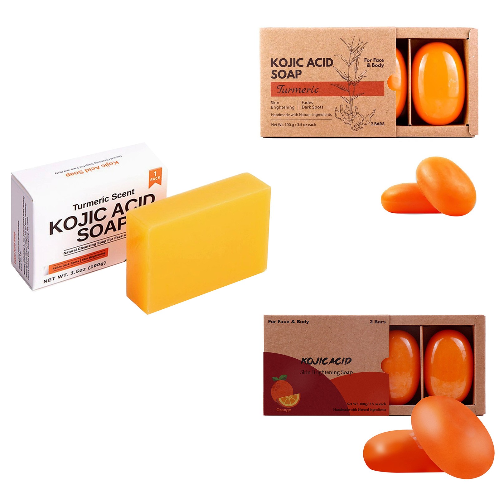 1Pcs Deep Cleaning Rich Foam Kojic Acid Soap Daily Use For Bathing Body Soap