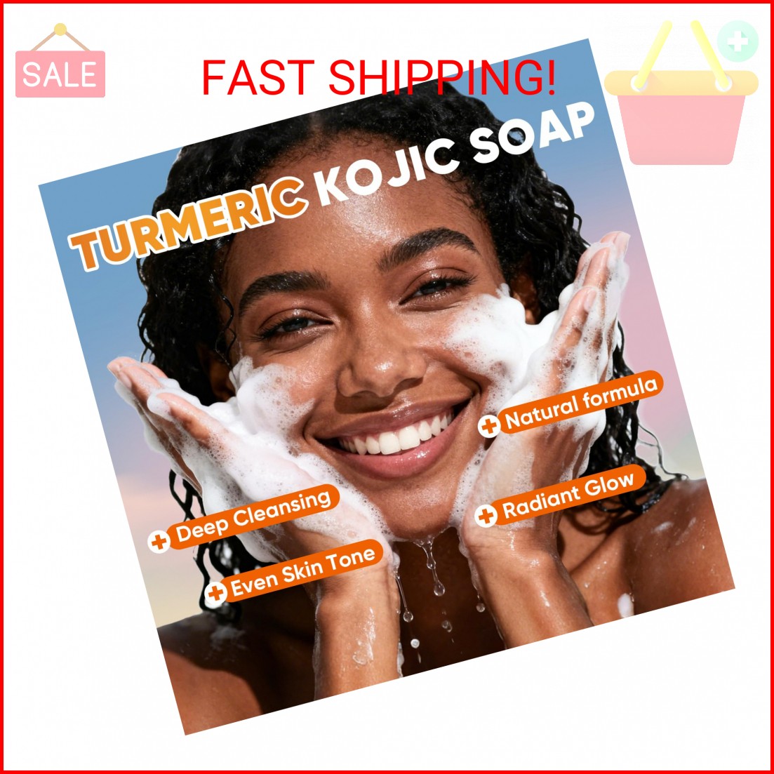 OAKDOLCHE 3 Pack Turmeric Kojic Acid Soap Bars – Infused with Retinol, Hydrolyze