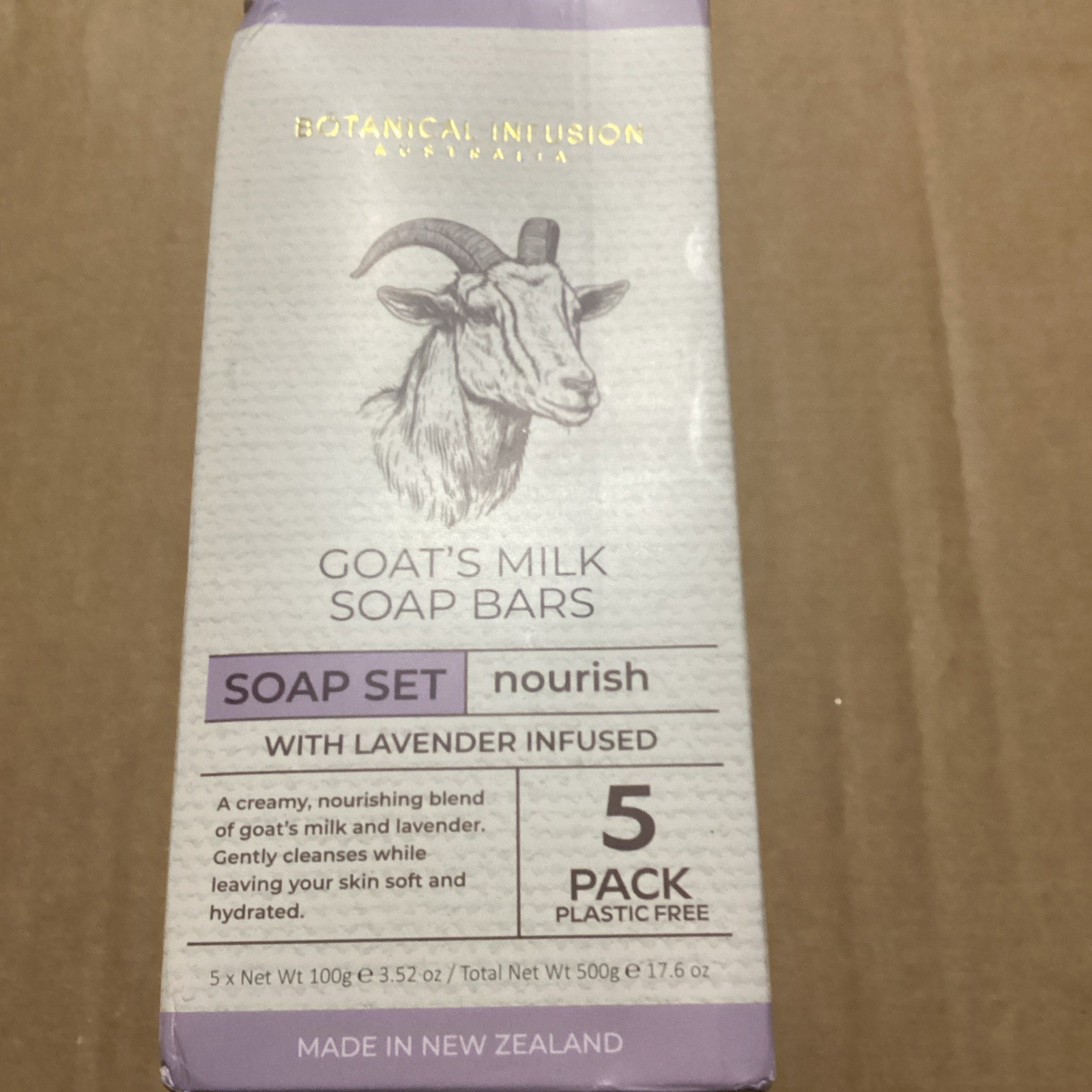 5 Goat’s Milk Lavender Soap Bars – Nourishing – New Zealand Bath Body Home