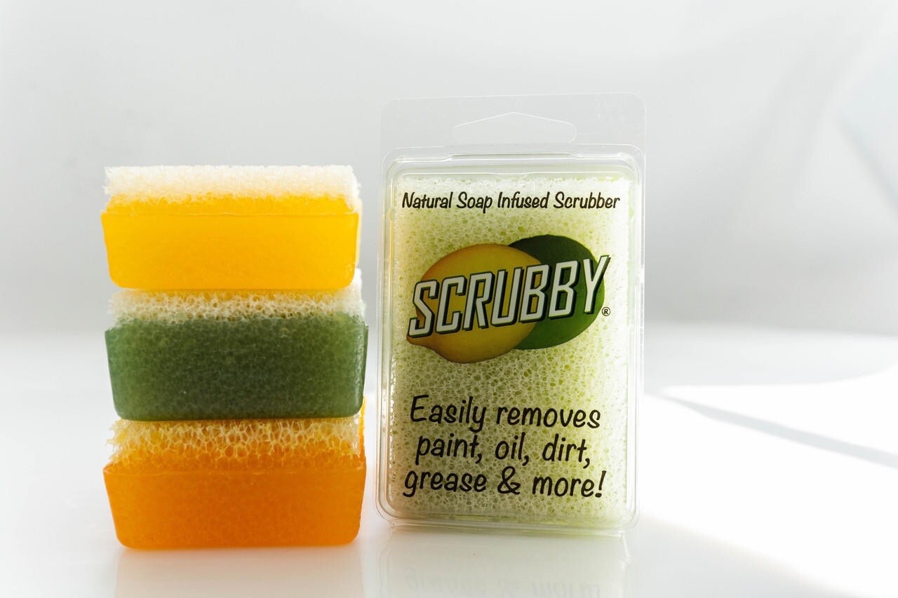 Scrubby Soap-Natural Soap Infused Scrubber-Lemon, Lemon/Lime, Orange Scent|New