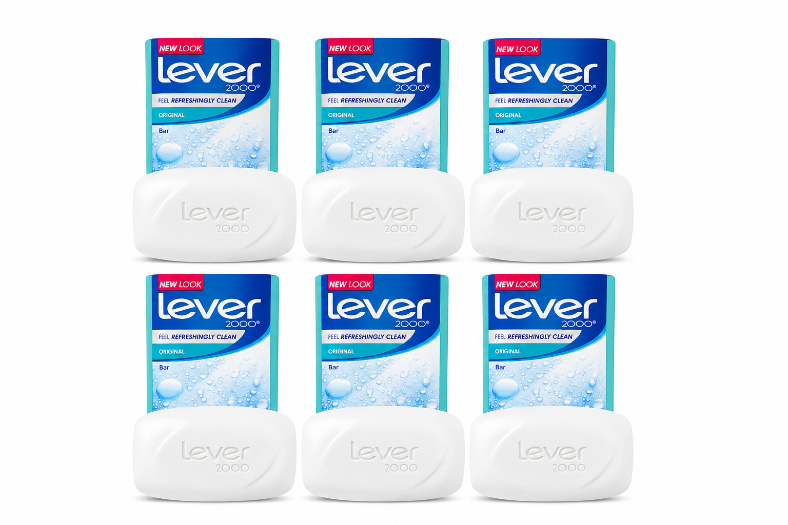 Lever 2000 Original Bar Soap 3.75 oz Fresh Clean Scent Bath Soap 6 Pack