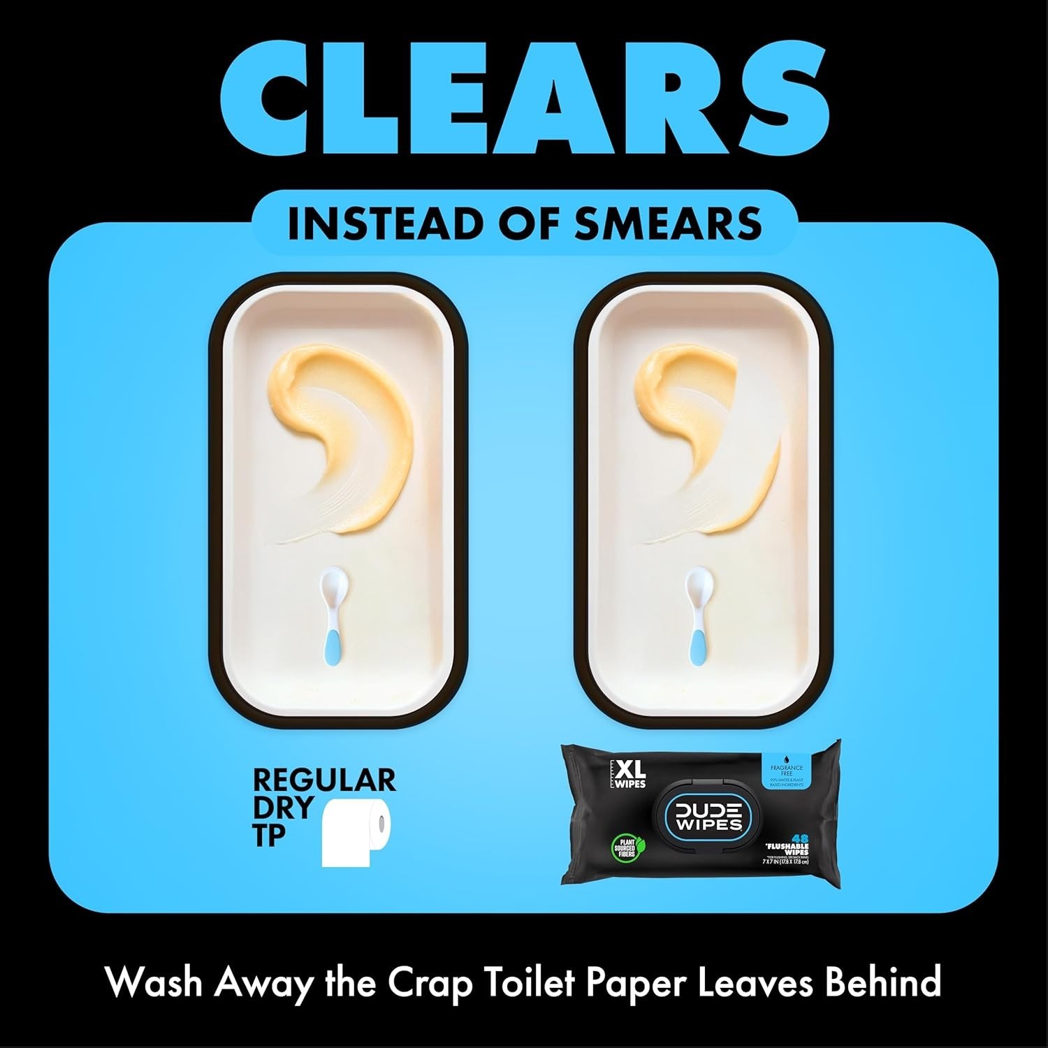 Ultra Soft Extra-Large Flushable Wipes – Hypoallergenic & Septic Safe, 576 Count