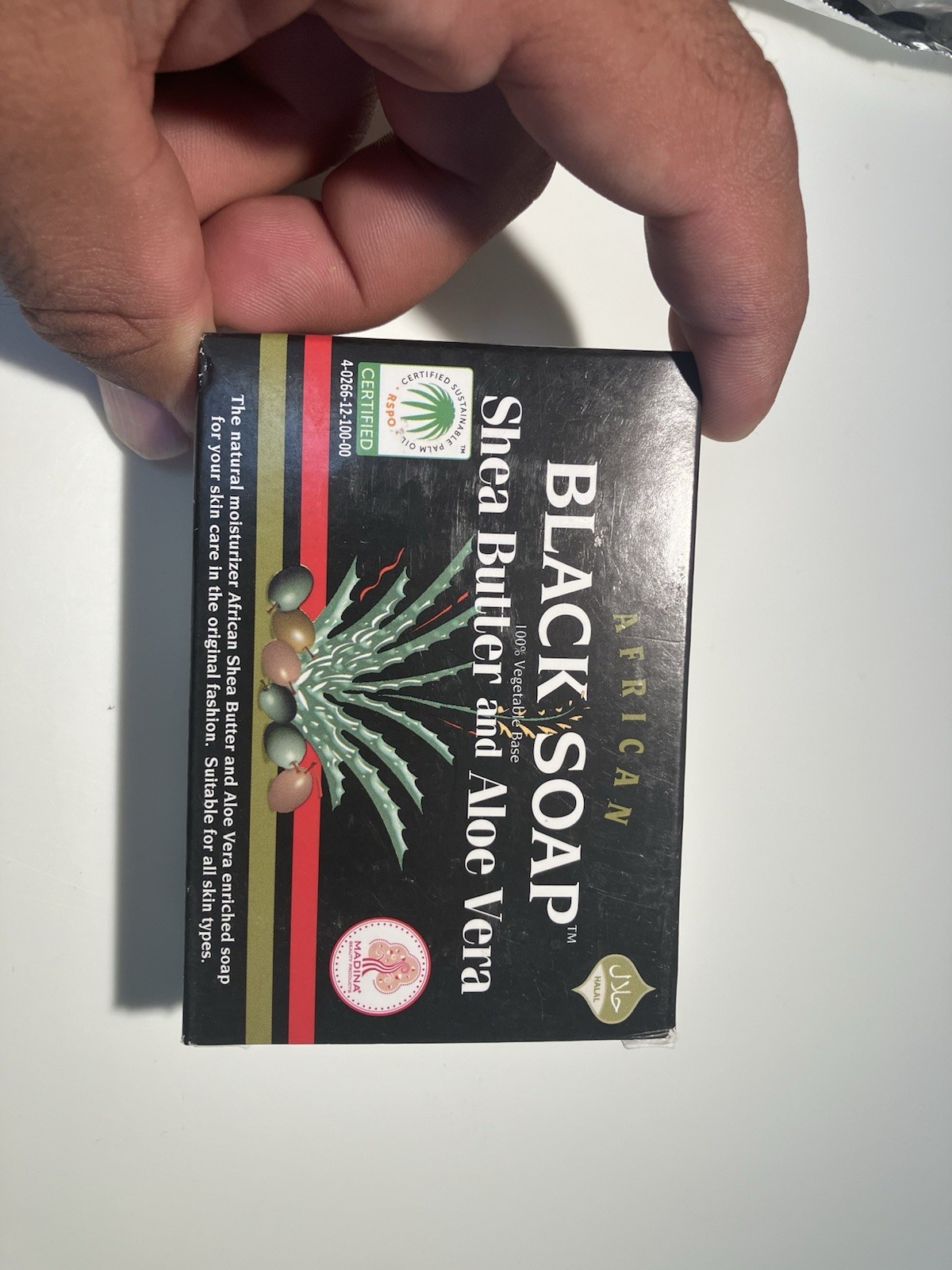 African Black Soap( Shea butter and Aloe Vera)