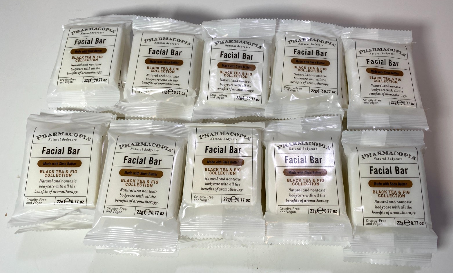 (50 Pharmacopia Travel Size Facial Soap Bar Black Tea & Fig 0.77 oz Best Western
