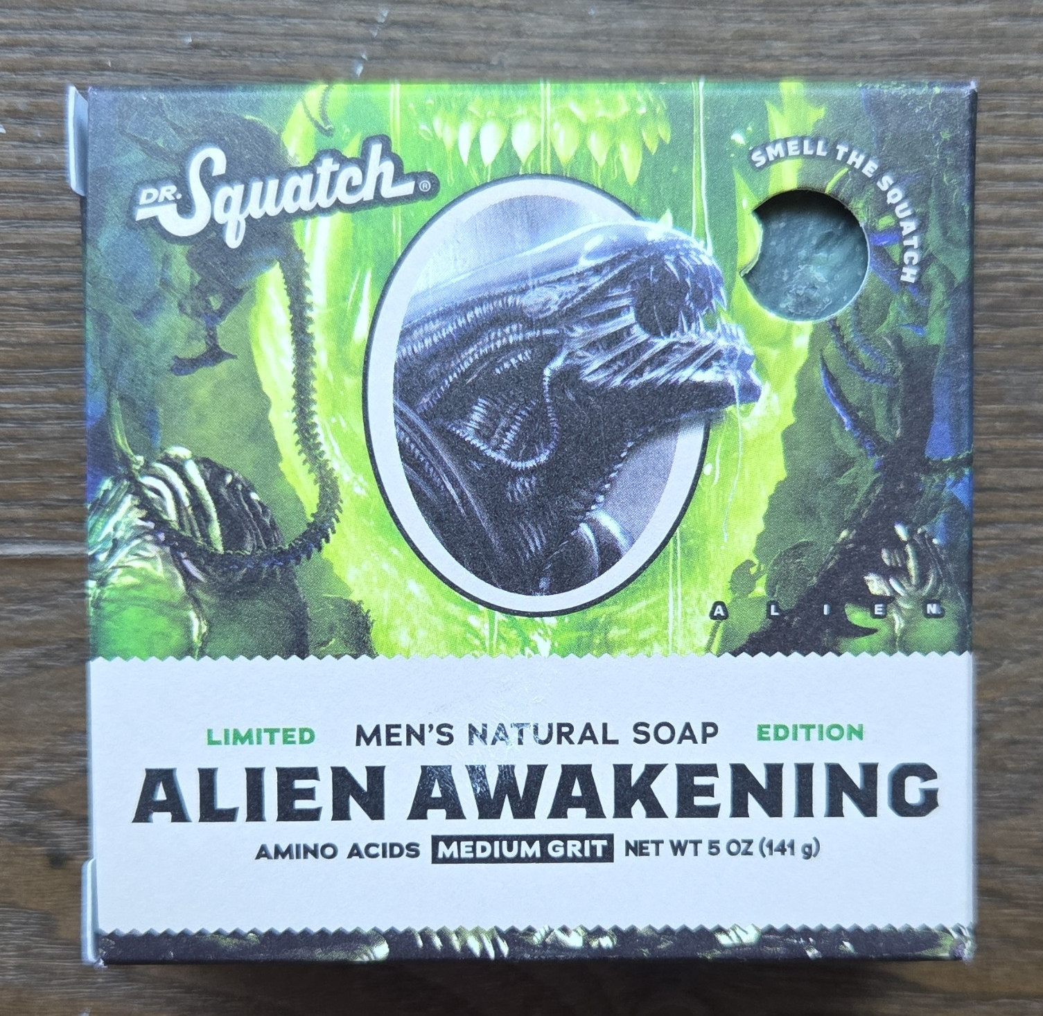 Dr. Squatch Alien Awakening Body Bar Soap Intergalactic Mist Charcoal 5 oz